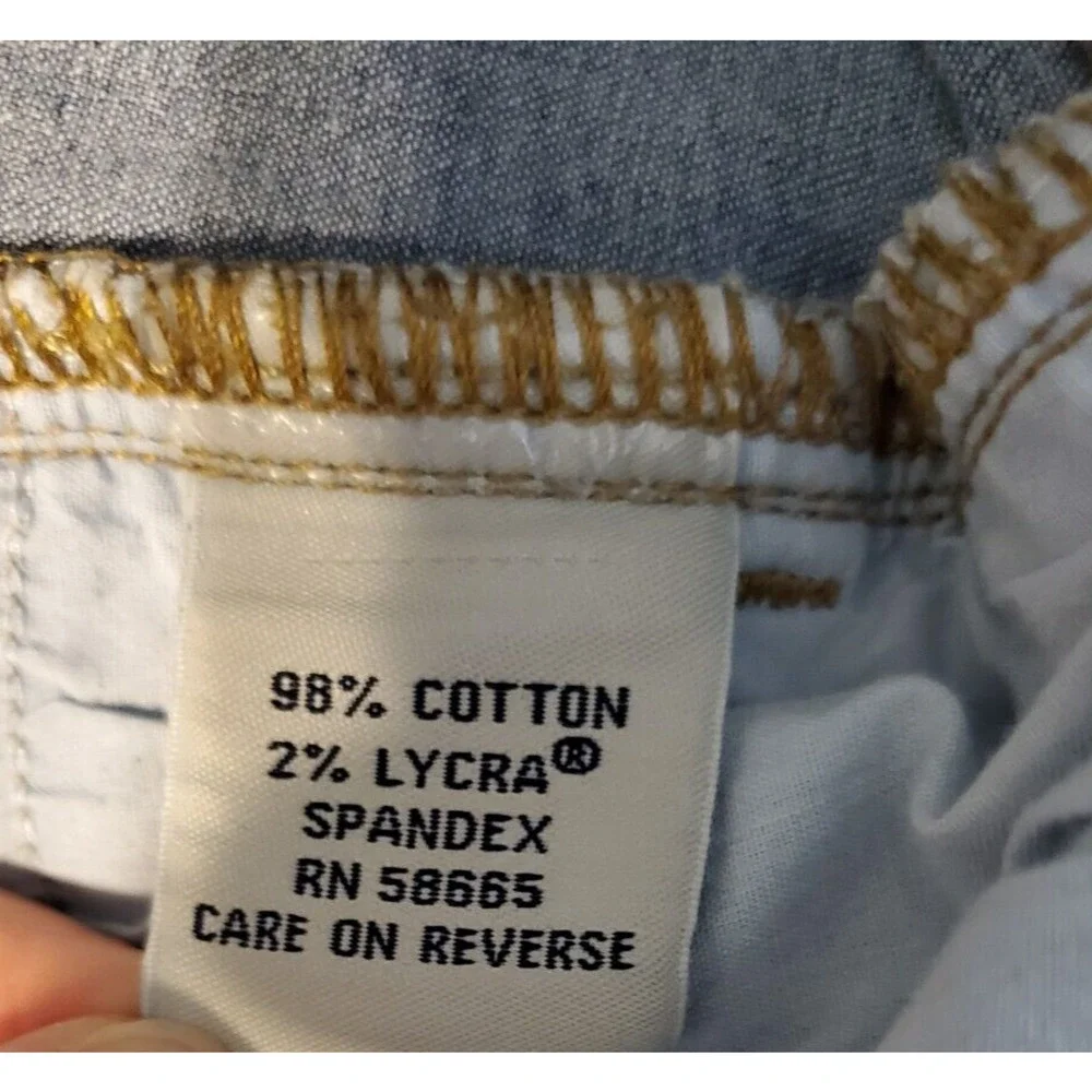 Faconnable Light Wash Denim Stretch High Rise Jeans Sz 14 or 34 X 29